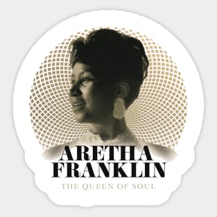 The queen of soul Sticker